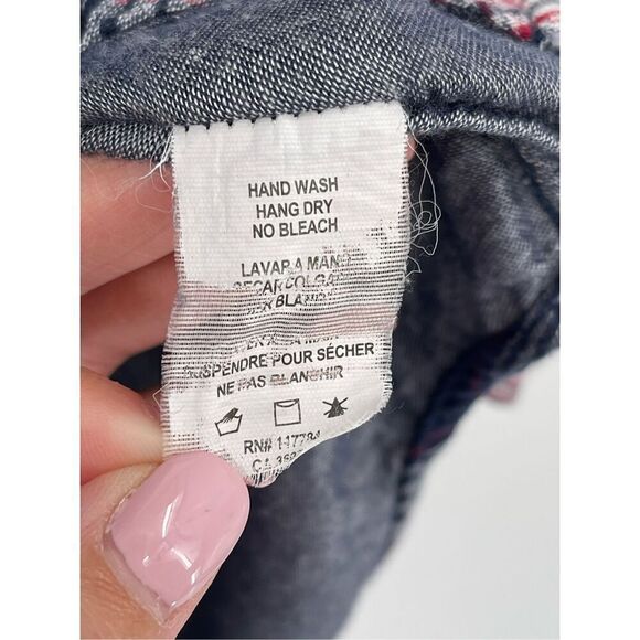 Rails Navy and Pink Plaid Button Down Shirt - Picture 5 of 6